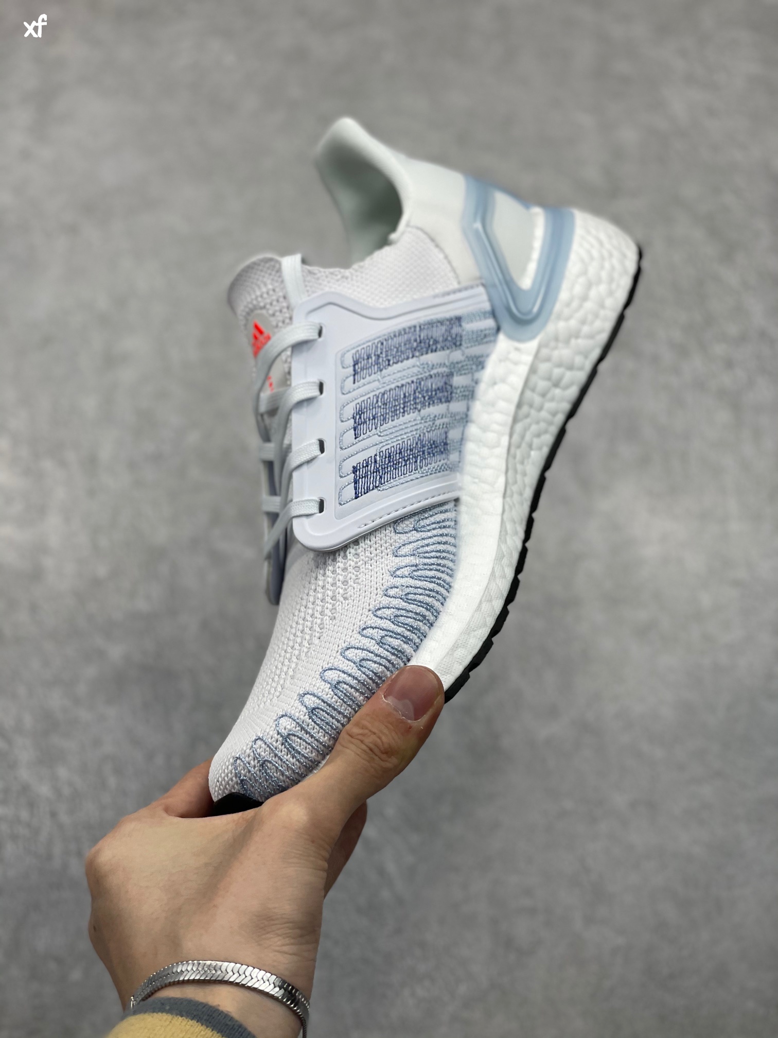 [HOT] Adidas Ultra Boost 20 White Light Blue 🏆 Chuẩn 1:1 Trung - Full Size 🏆