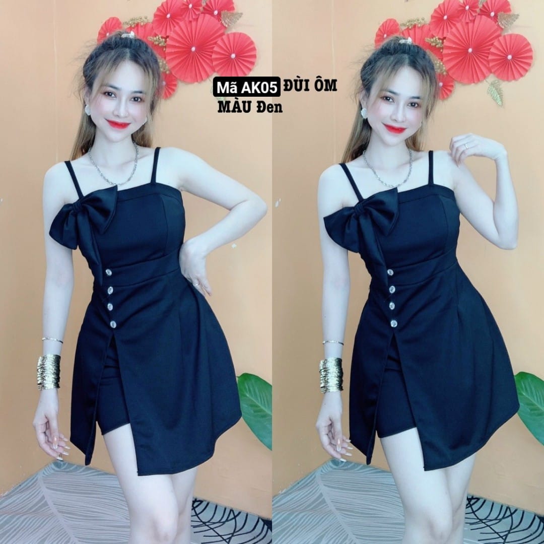 SÉT ĐẦM HAI DÂY SIÊU DỄ THƯƠNG KÈM QUẦN.AK05