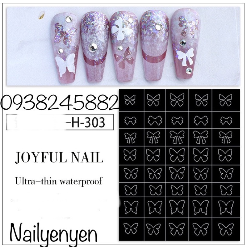 Sticker Nail Dặm Ombre