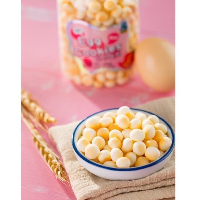 Bánh bi men trứng sữa I.B.O 100g dạng hũ có nắp vặn