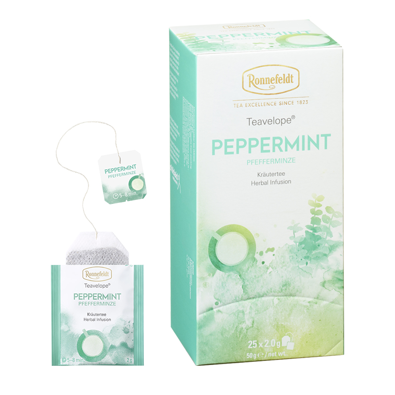 [HCM][HÀNG CHÍNH HÃNG] Trà Túi Lọc Trà Ronnefeldt tea - Teavelope Peppermint 1 hộp / 25 Sachets