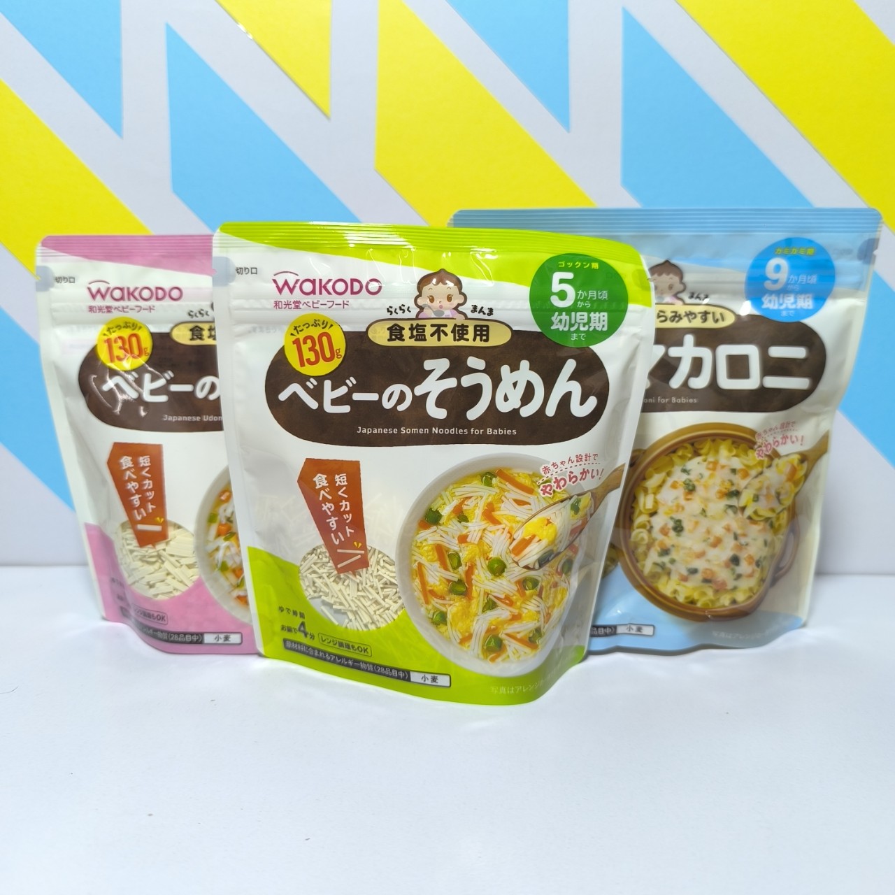 Mì somen tách muối Wakodo 130g cho bé Nhật