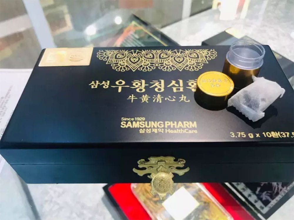 [ FREESHIP KHUYẾN MẠI CHÍNH HÃNG ] An cung ngưu hoàng hoàn Hàn Quốc hộp gỗ Nội Địa Hộp 10 viên