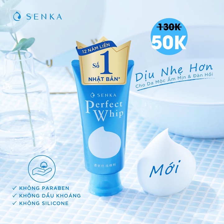 [MẪU MỚI] Sữa Rửa Mặt Perfect Whip 120g – HUKB559