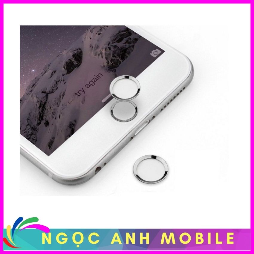 Nút Home Giả Đỏ Trắng Đen Cho IPhone 5/5S/6/6S/6Plus/6SPlus/7/7Plus (Touch Id Buttom)