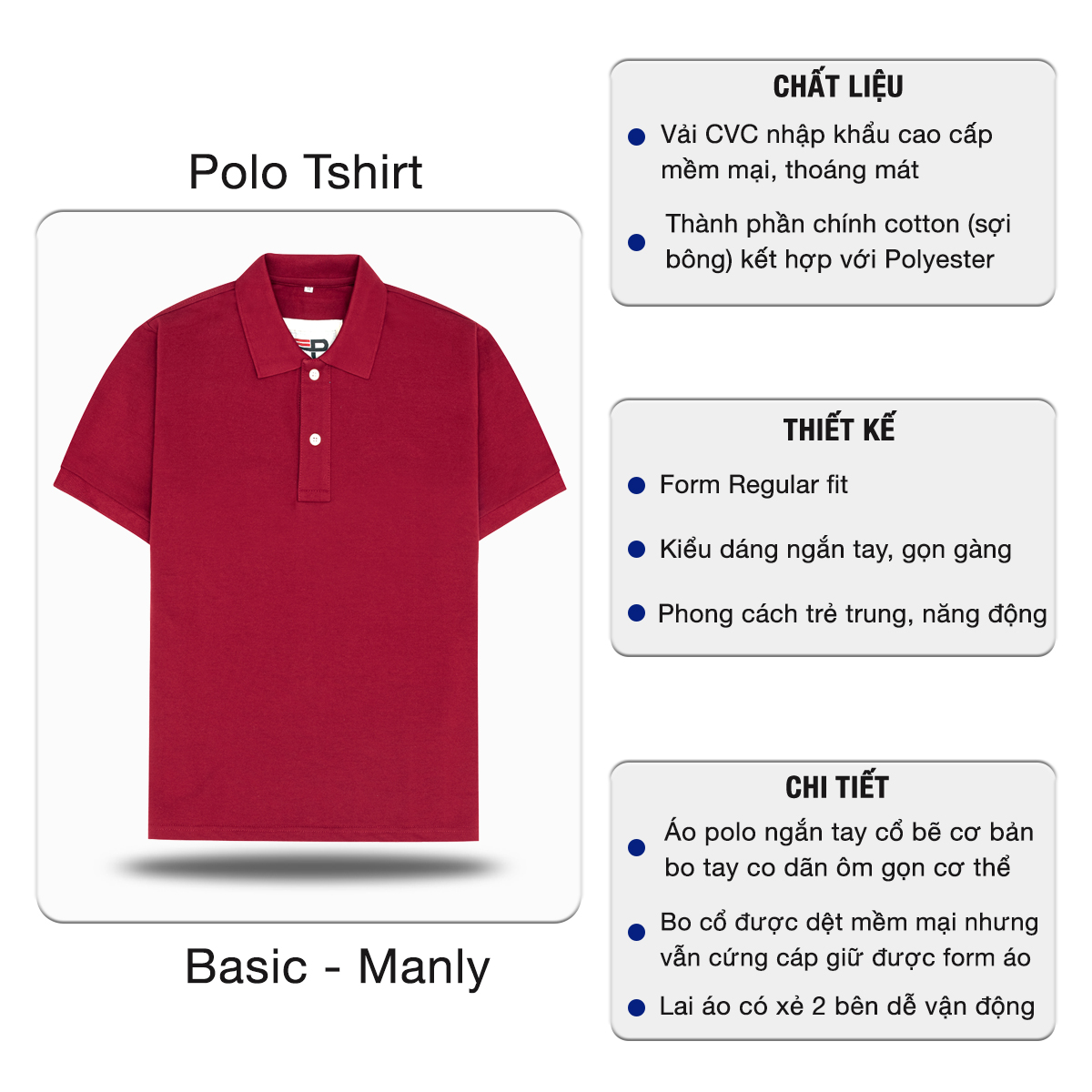 Áo Thun Nam Cổ Bẻ Pigofashion Ab19 (Trắng)