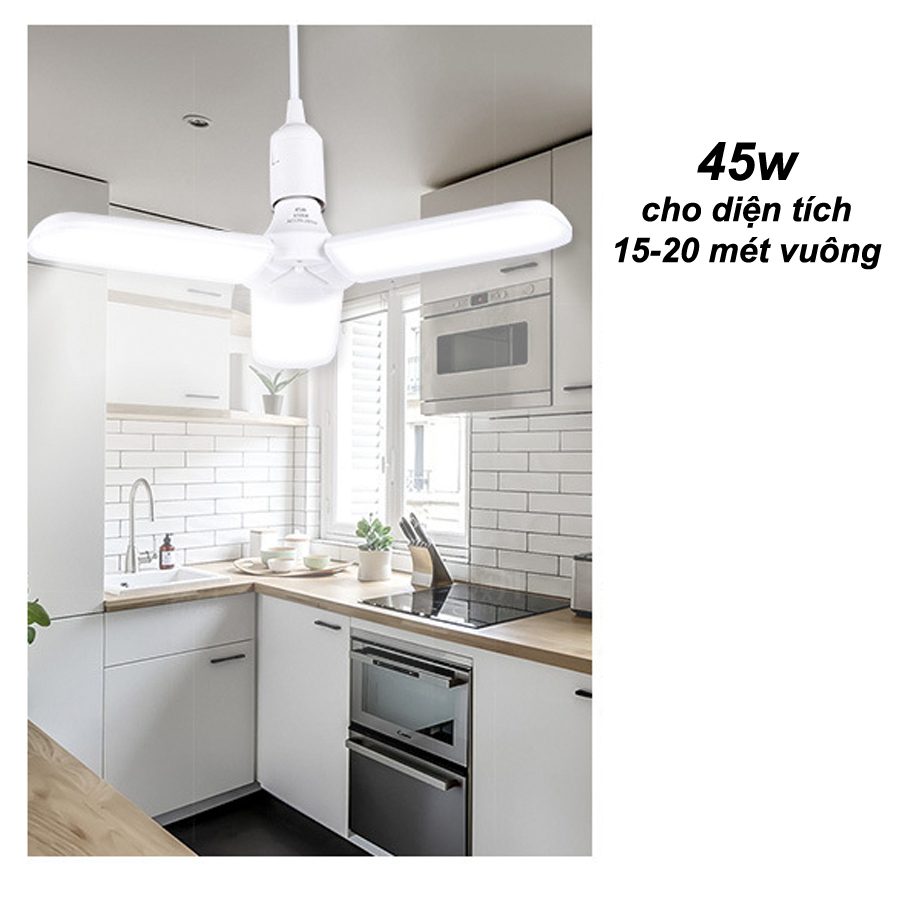 Đèn LED 3 LÁ 45W CỰC SÁNG ĐỀU CÁC GÓC (FAN3)