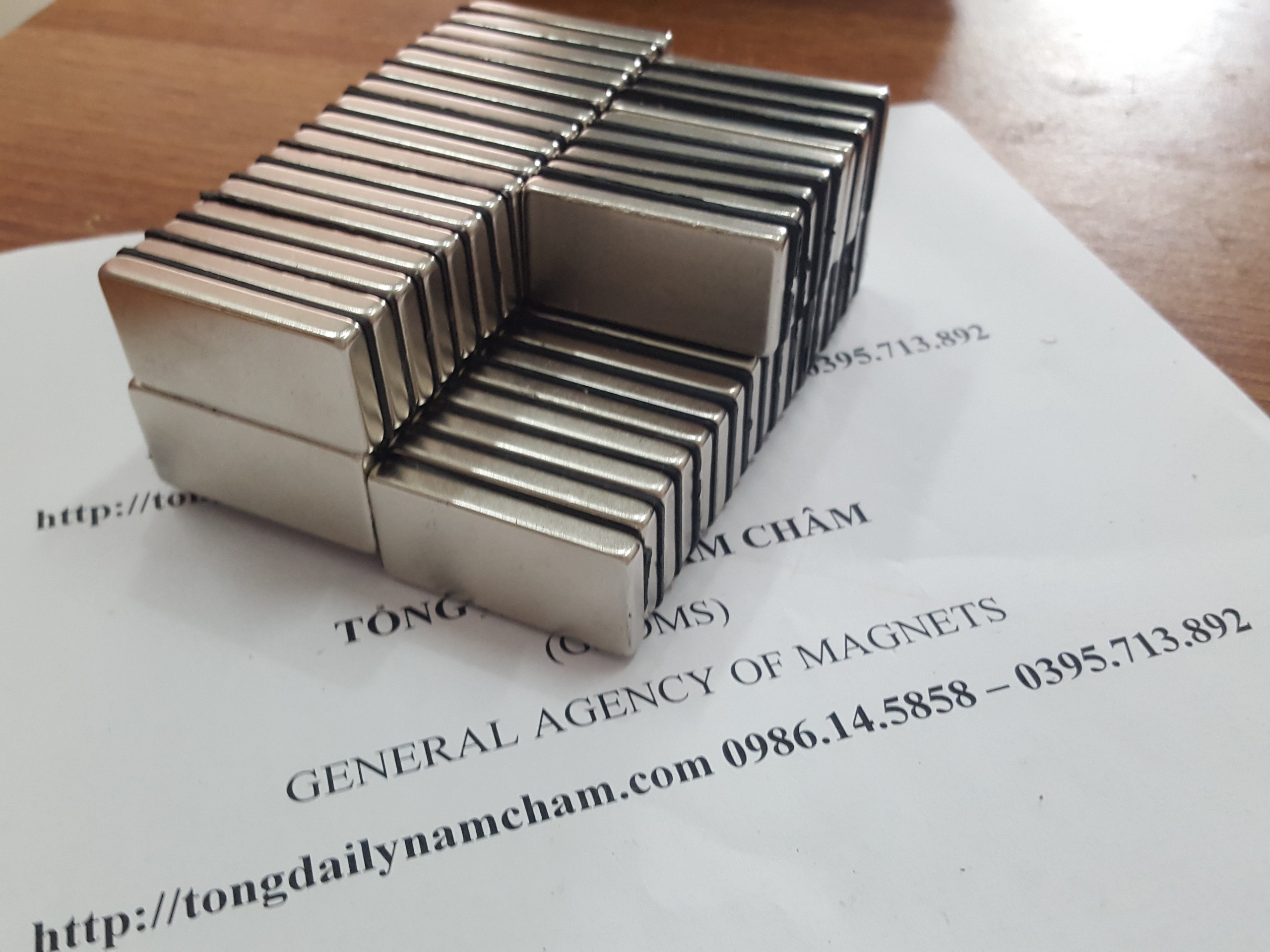 5 viên nam châm 40x20x5mm