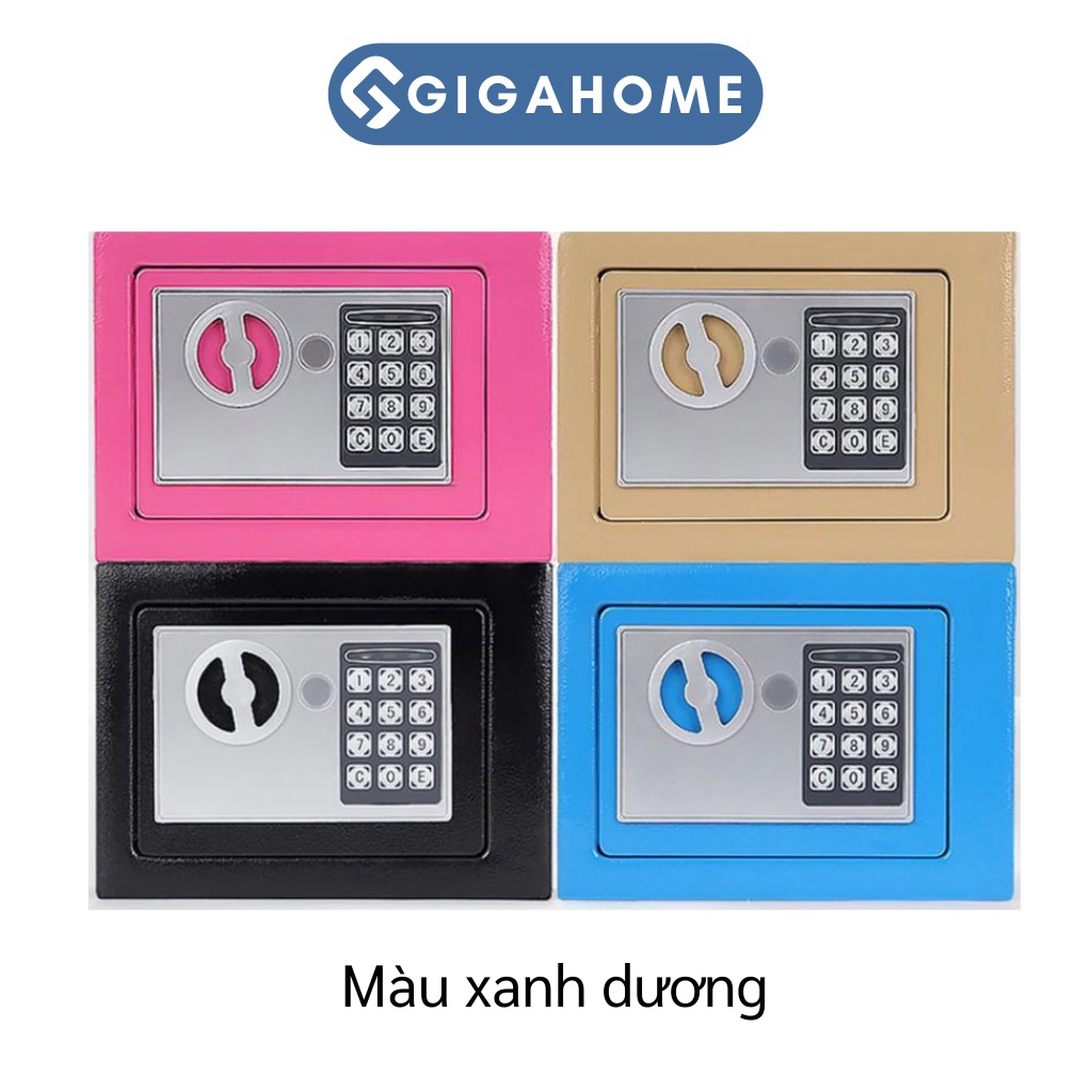Két sắt mini khóa điện tử gigahome chống cháy, có độ bảo mật cao 6950
