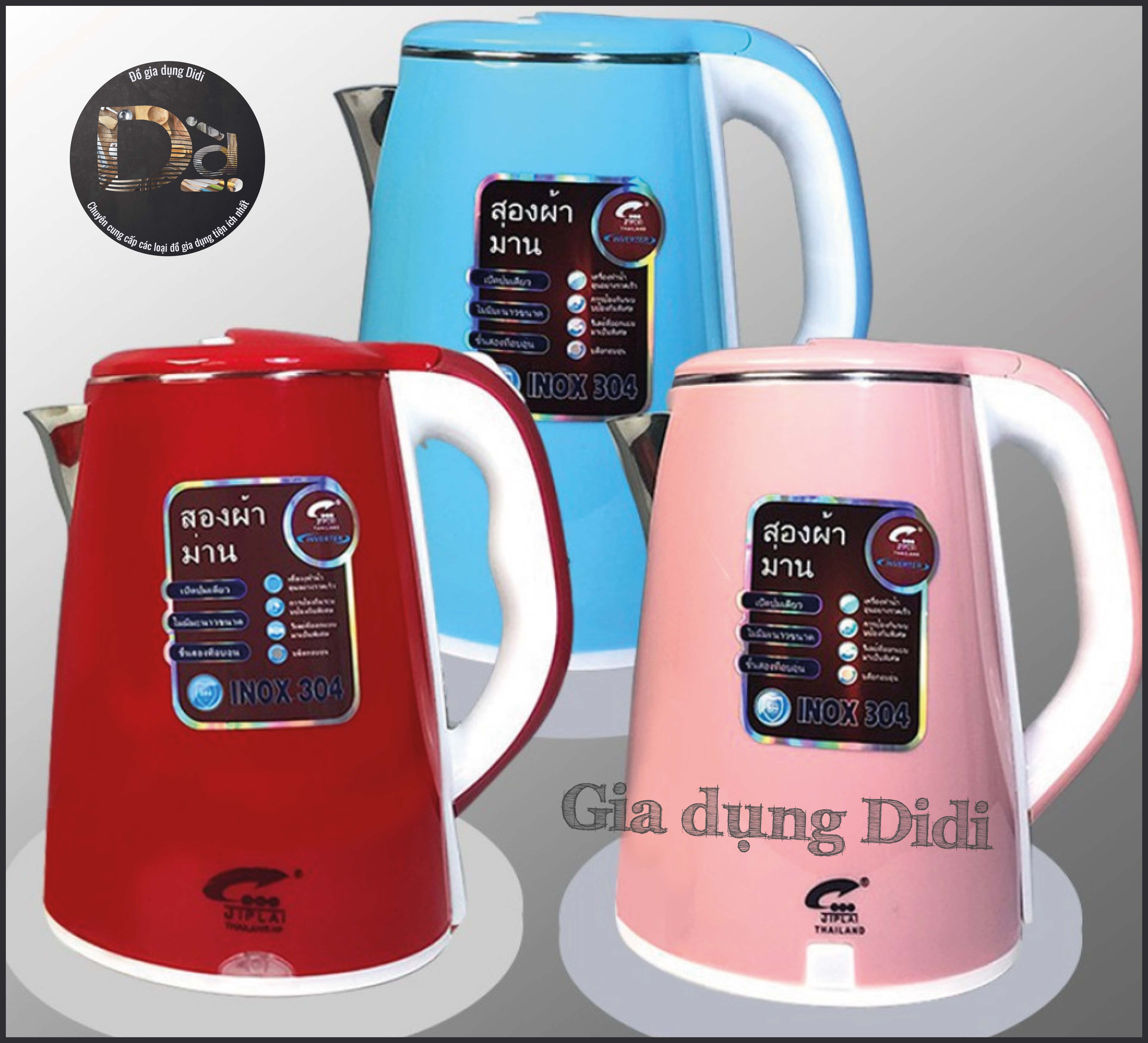 Ấm siêu tốc 2 lớp Thái Lan 2.5L