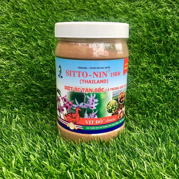 THUỐC TRỪ ỐC SITTO-NIN 15BR diệt ốc tận gốc cả trong giá thể lọ 500g