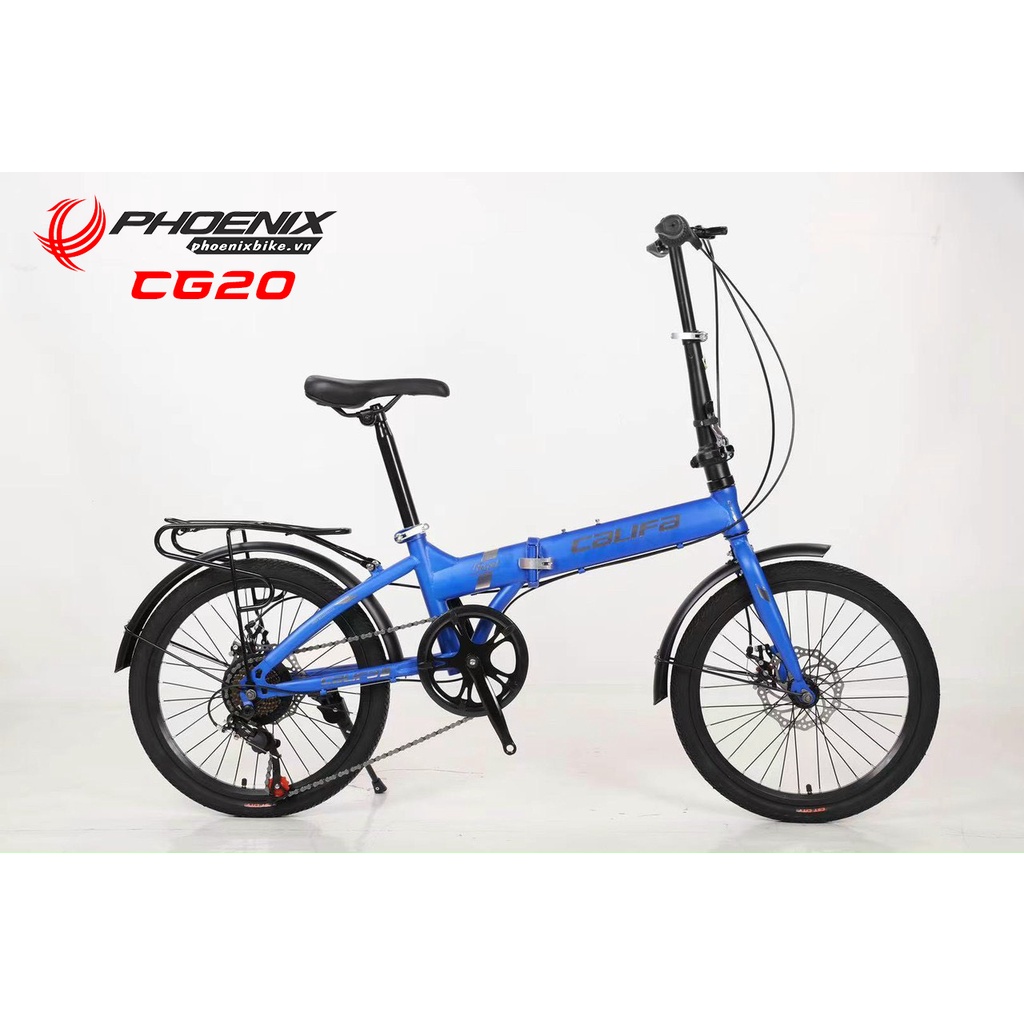 Xe đạp gấp 20 inch Califa CG20 6 tốc độ 2024