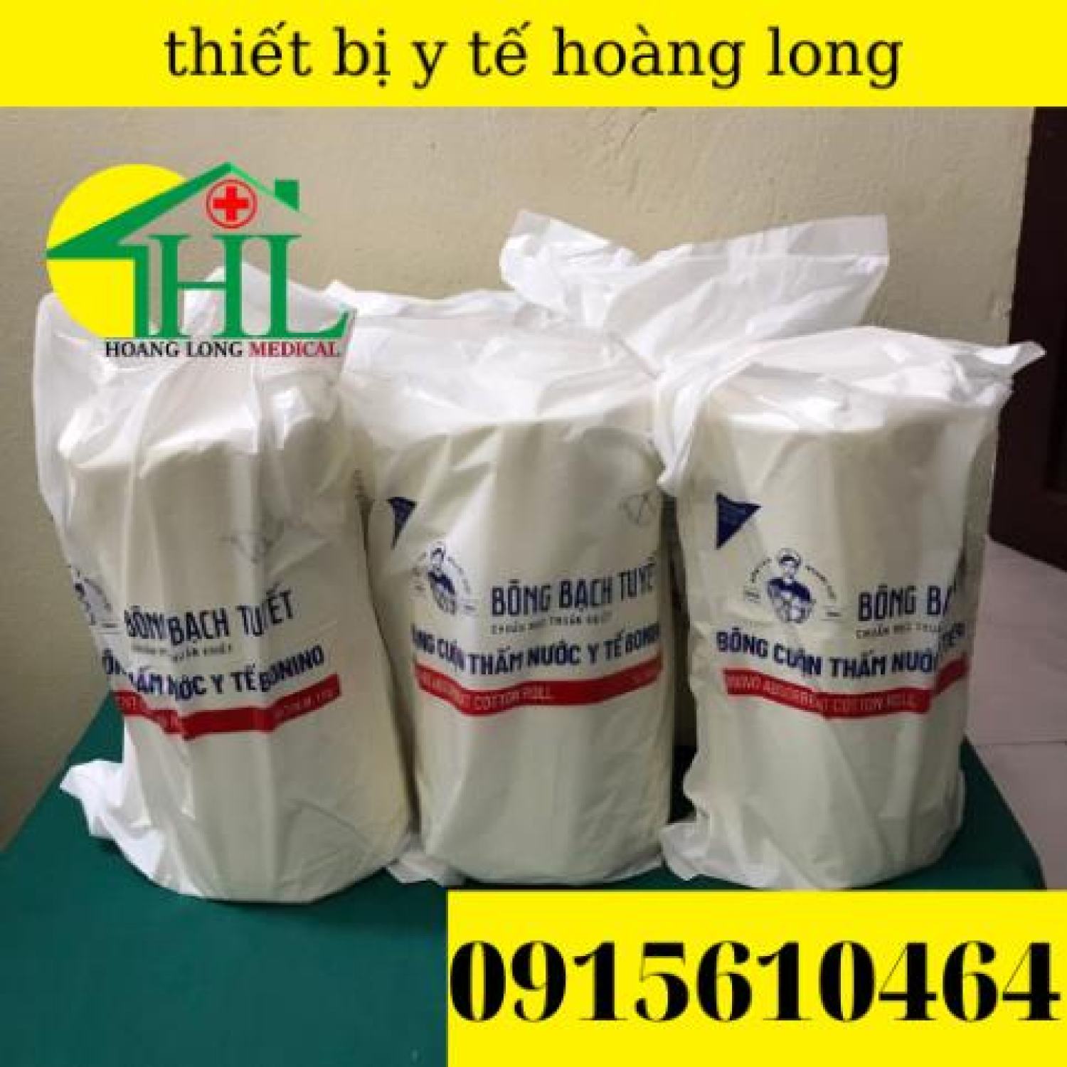 Bông cuộn 1kg bông y tế bạch tuyết