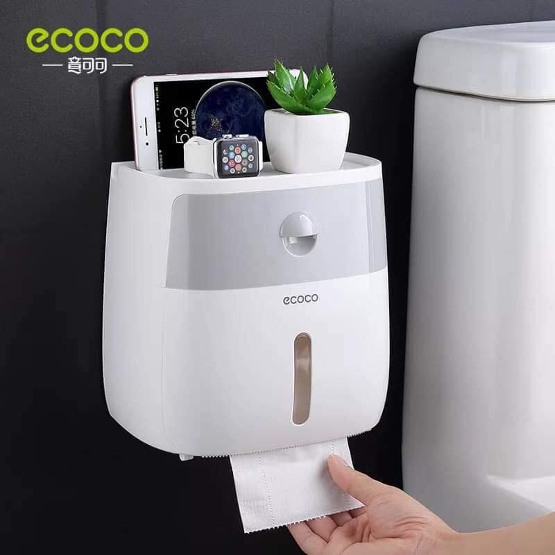 Hộp đựng giấy vệ sinh 2in1 Ecoco, hàng cao cấp