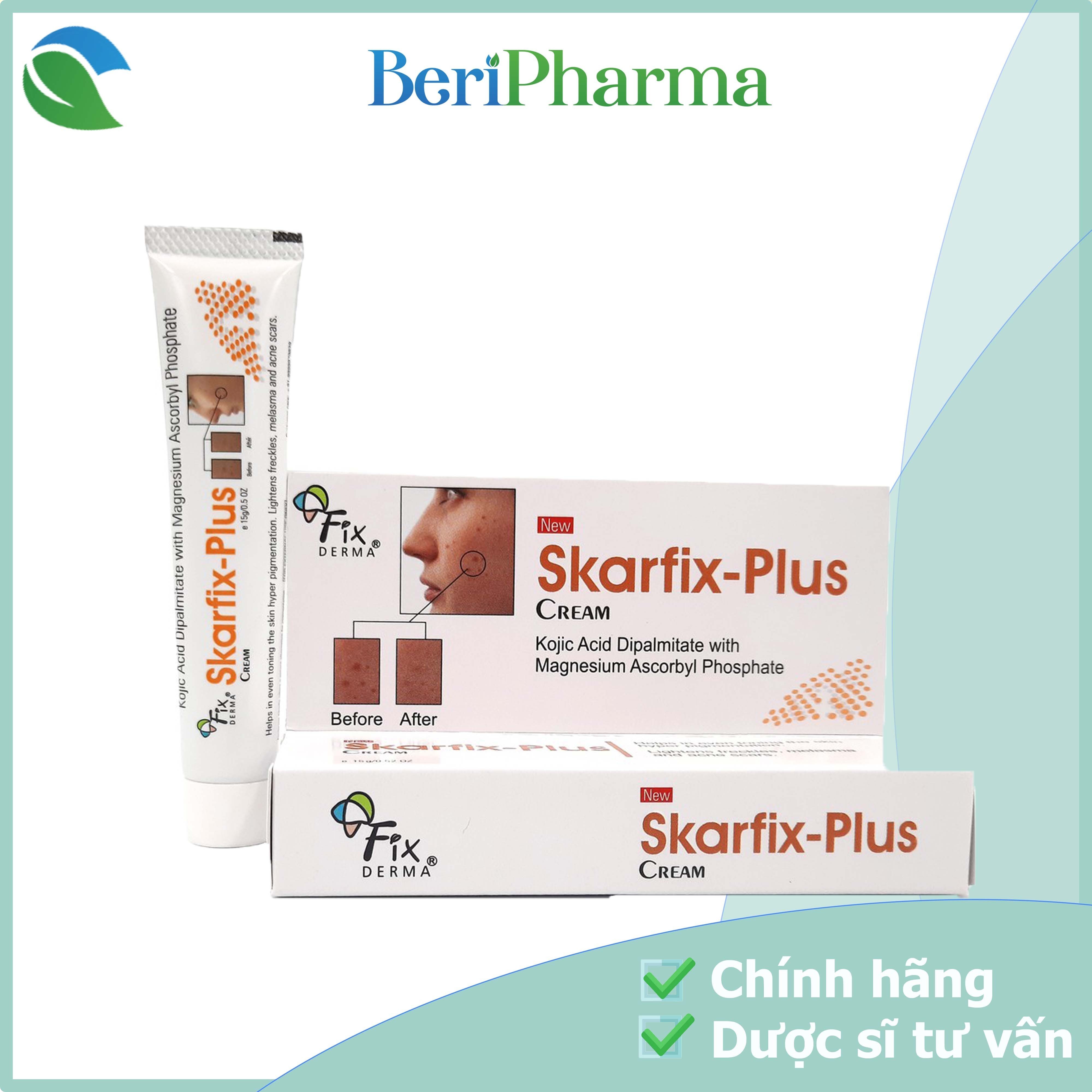 Fixderma Kem Dưỡng Sáng Da Skarfix Plus Cream 15g