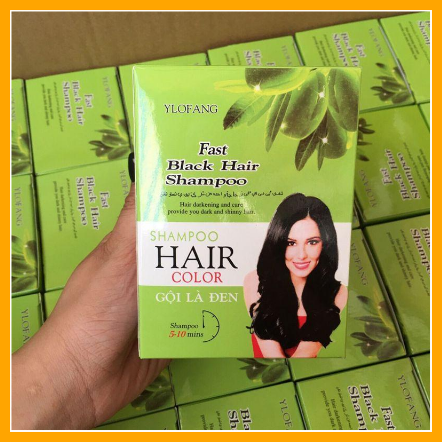 [HCM]Gội Là Đen Olive Thái Lan Hộp 10 Gói
