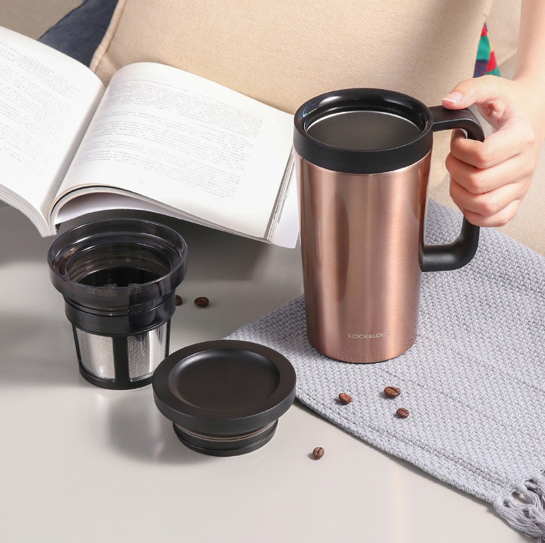 Ly giữ nhiệt có lọc pha cafe bằng inox Lock&Lock Coffee filter mug dung tích 580ml