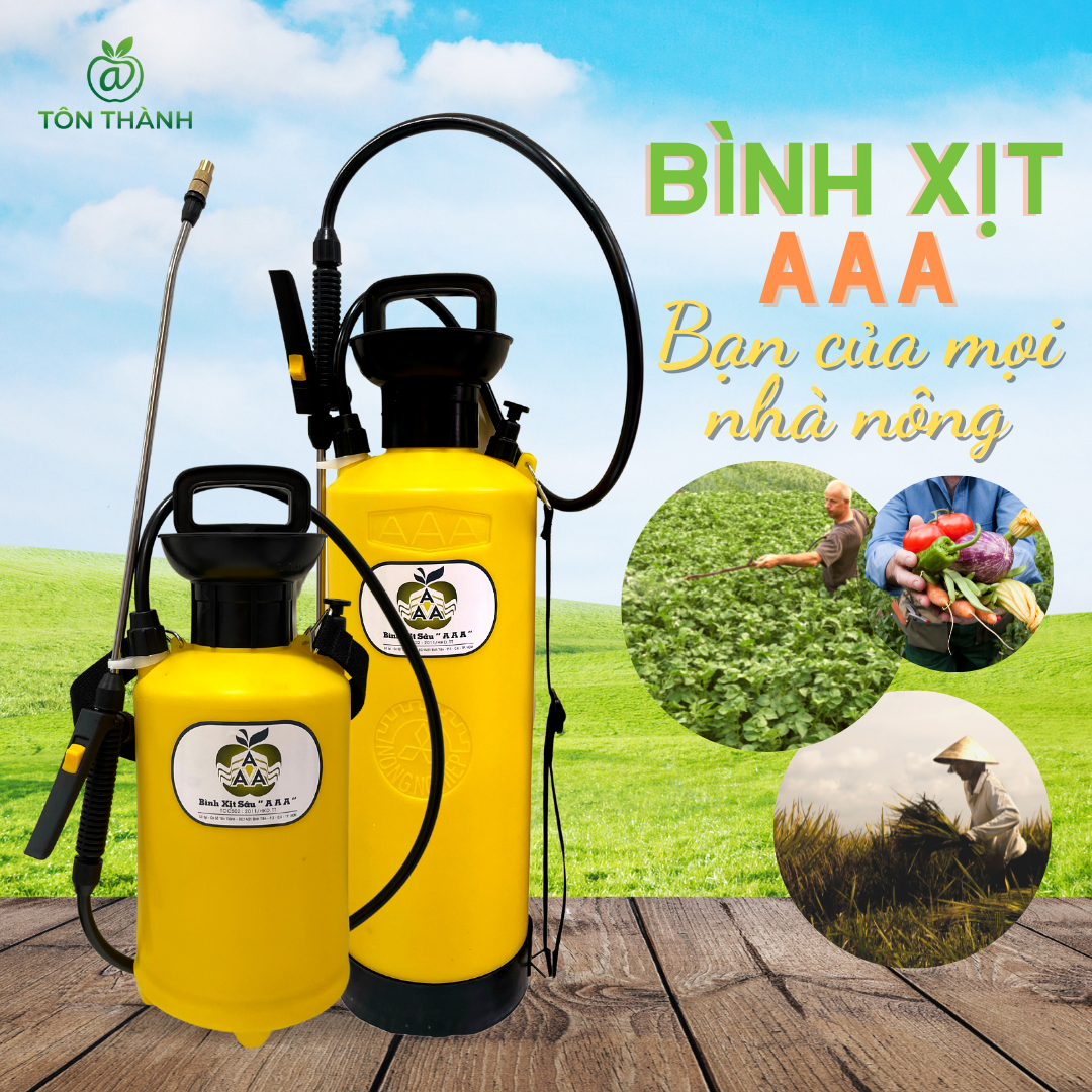 BÌNH XỊT TƯỚI CÂY 5L 8L AAA ( BÉC ĐỒNG PHUN SƯƠNG , NHỰA CAO CẤP )