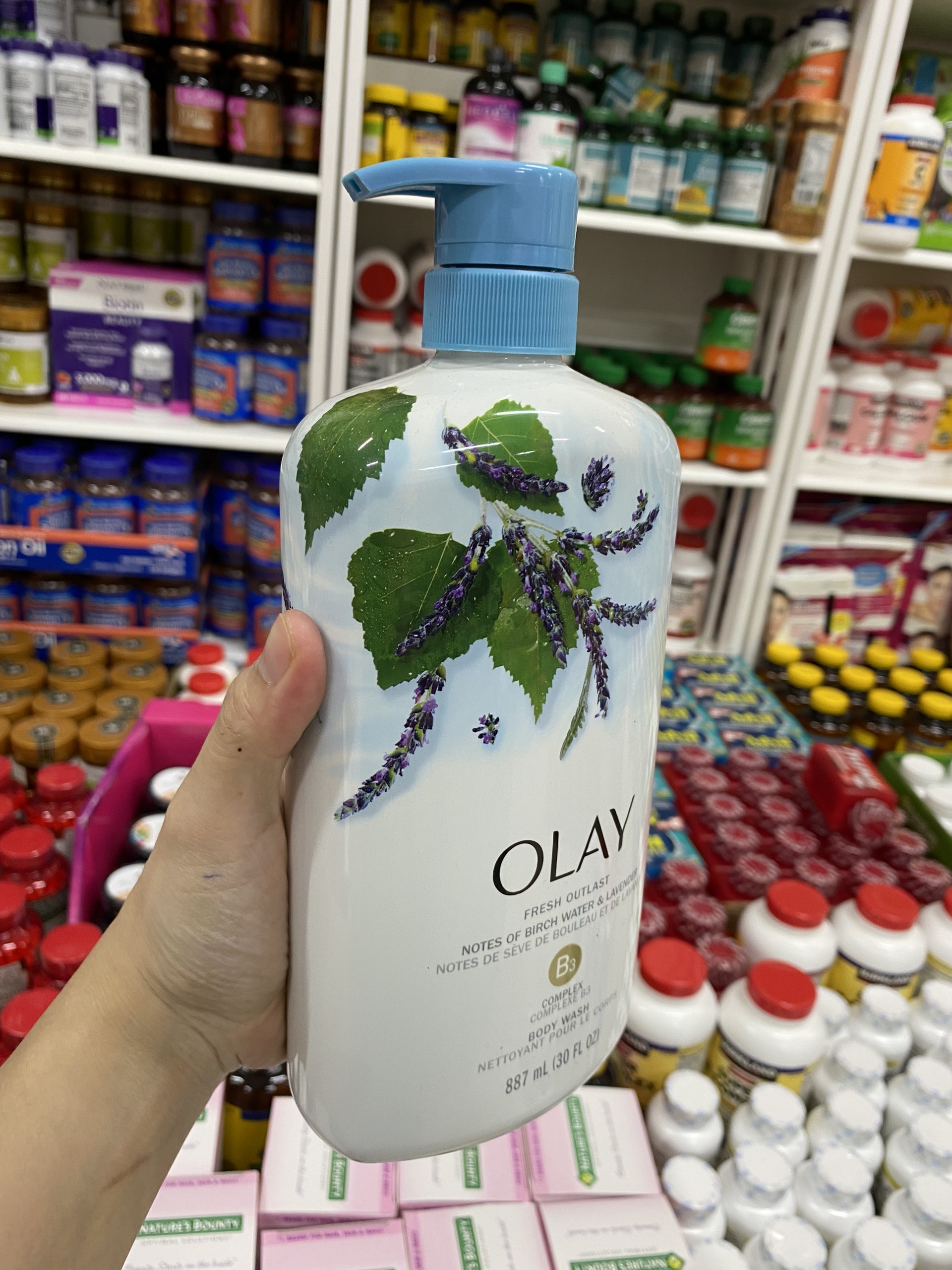 SỮA TẮM OLAY PURIFYING WATER & LAVENDER 887ML _ NHẬP MỸ 🗽✈️
