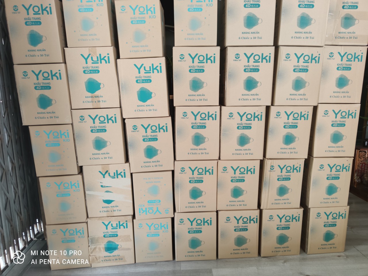 [HCM]Khẩu trang Yoki bịch 6cái màu xanh