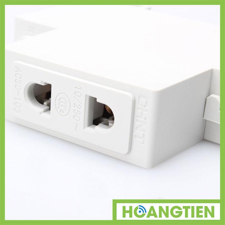 [HCM]Ổ cắm thanh ray 2 chấu CHINT AC30-103
