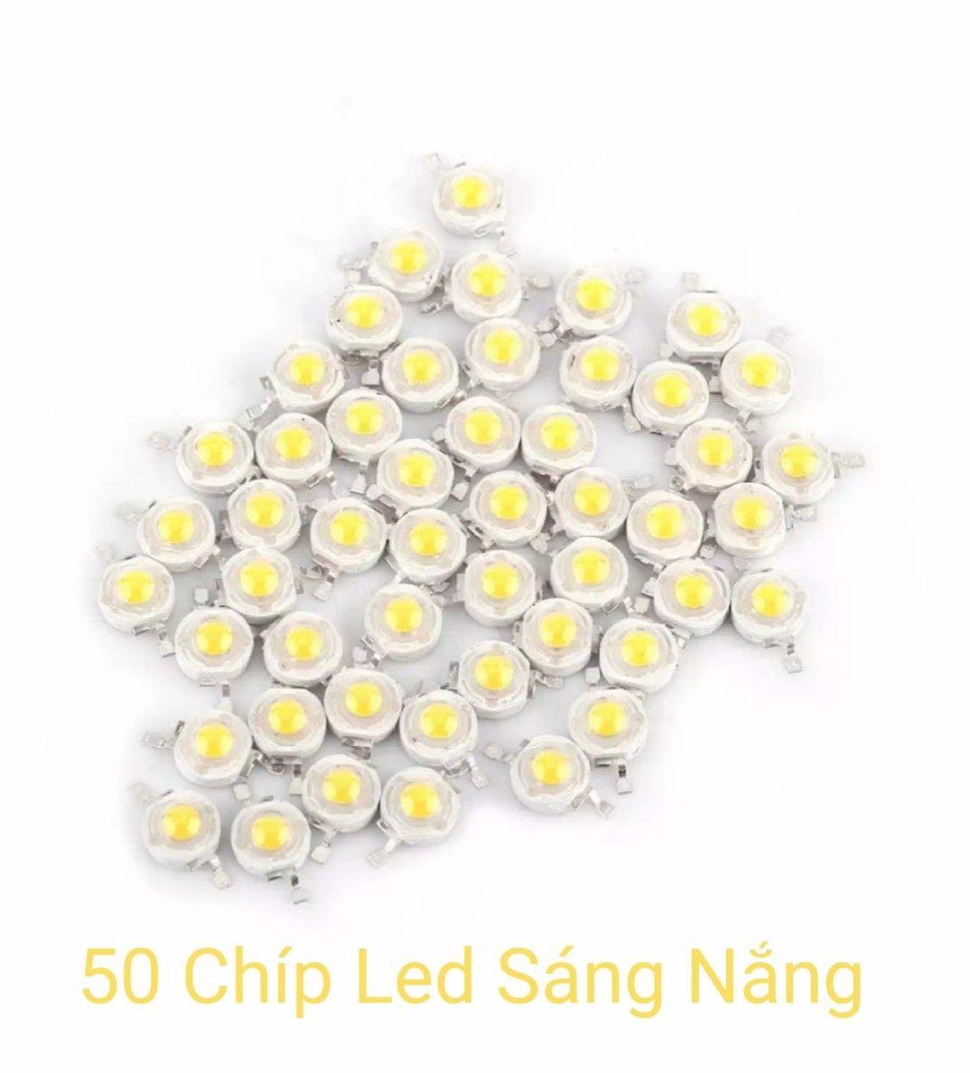 Combo 50 Chíp Led Luxeon 1W Ánh sáng Vàng Nắng