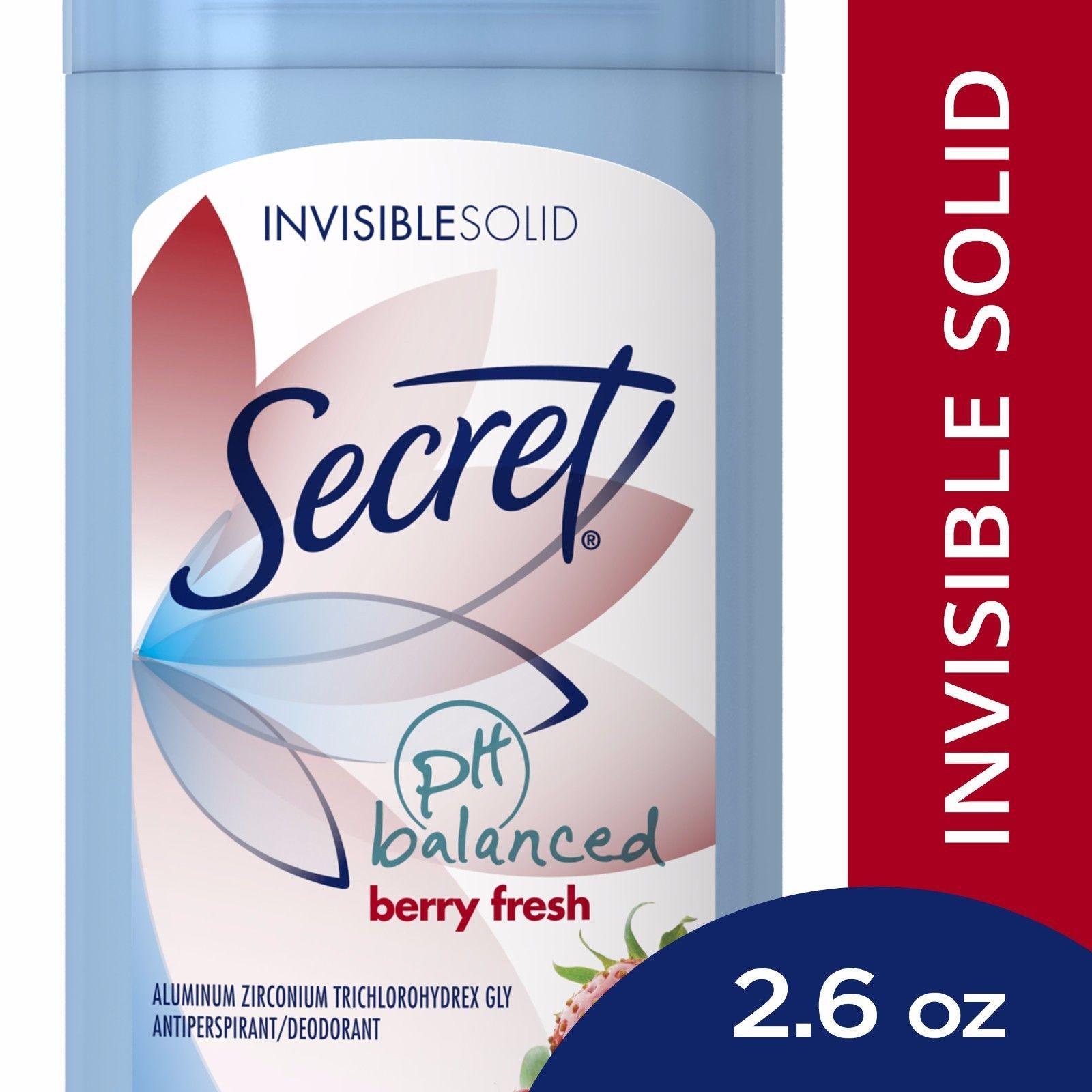 Lăn Khử Mùi Secret Invisible Solid Ph Blanced 73g # Berry Fresh