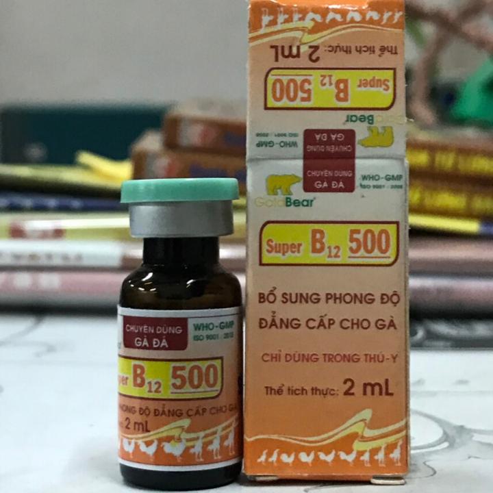 Thuốc tăng lực gà đá Super B12 500 [2 ml]