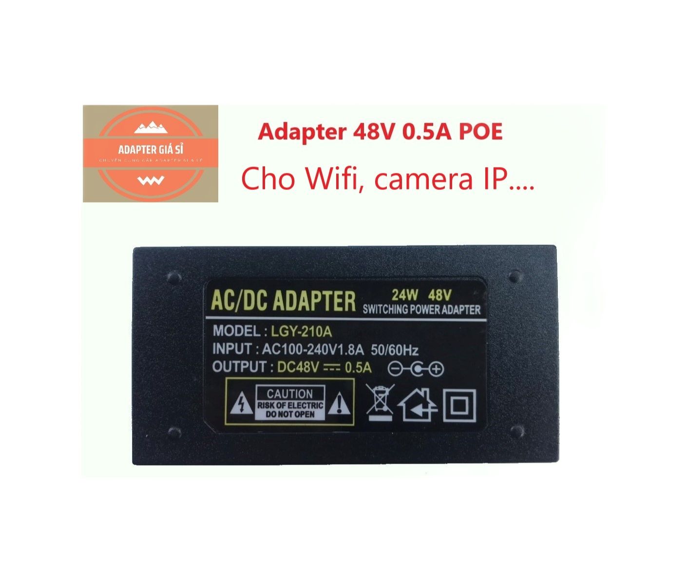 [HCM]Adapter nguồn 48V 0.5A POE dùng cho wifi camera IP modem...