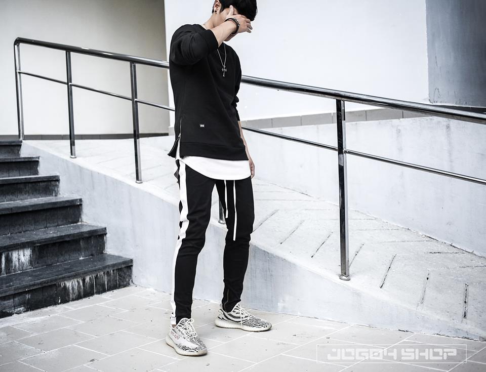 [Hoàn Tiền 15%] Áo Thun Nam Nữ LongTee Layer Ziptee Trơn Basic Unisex