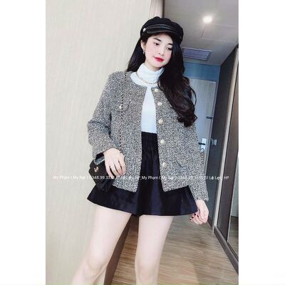 Áo khoác dạ cúc sang chảnh sịn sò