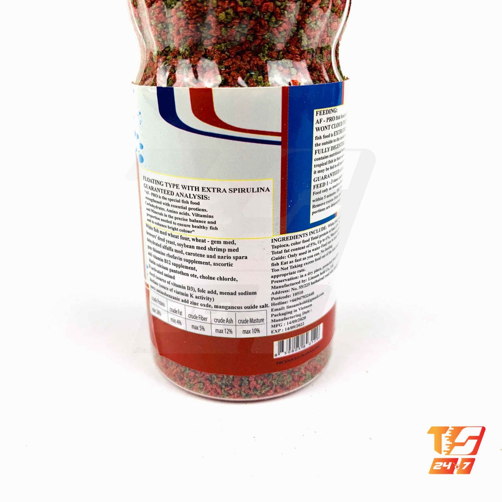 Thức Ăn Cá AF-PRO Hạt Mịn (Hủ 50g) - Thức Ăn Nổi Cho Cá Cảnh