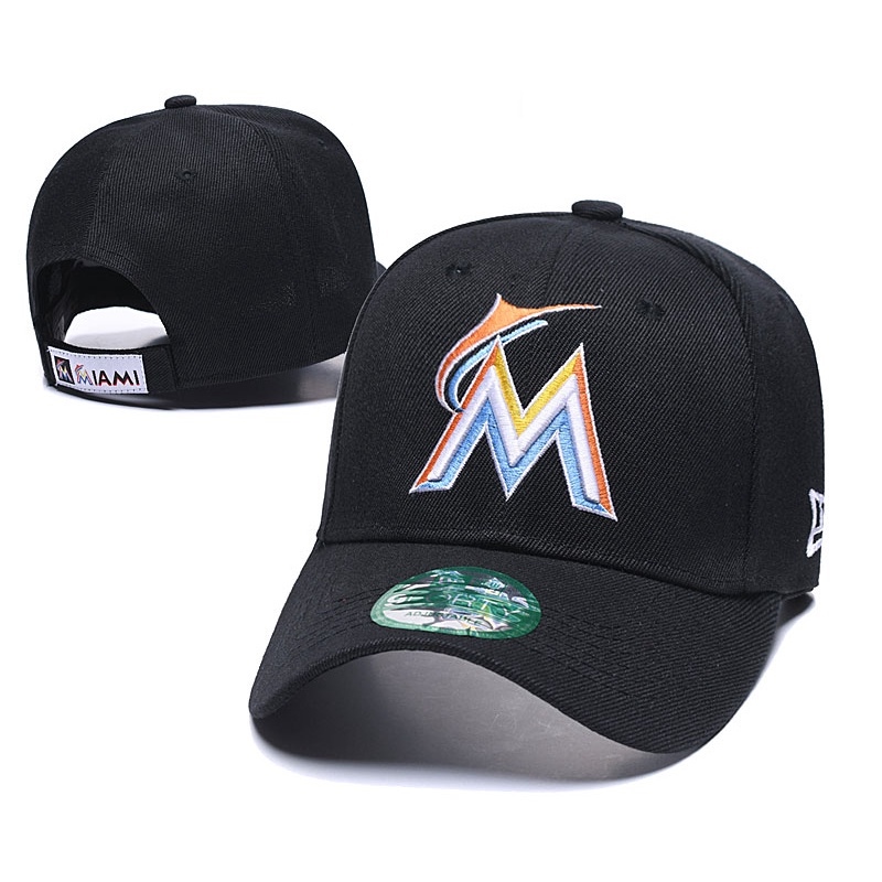 Ready Stock MLB Forida Marlins Adjustable Baseball Cap Flat Cap Outdoor Sports Hat