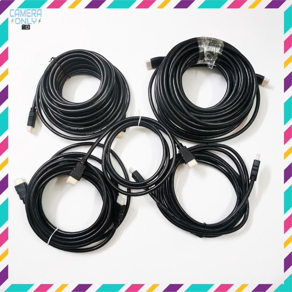 Cáp HDMI dây dù 1.5M/ 3M/ 5M - Full HD 1080 - (Dây đen & Xám)