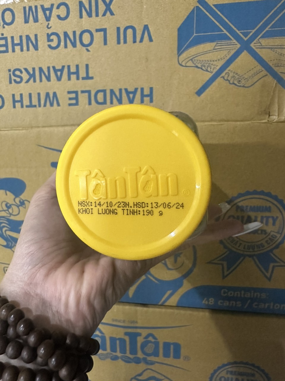 Đậu Hoà Lan Wasabi Tân Tân Green Peas With Wasabi (Hủ 190g)