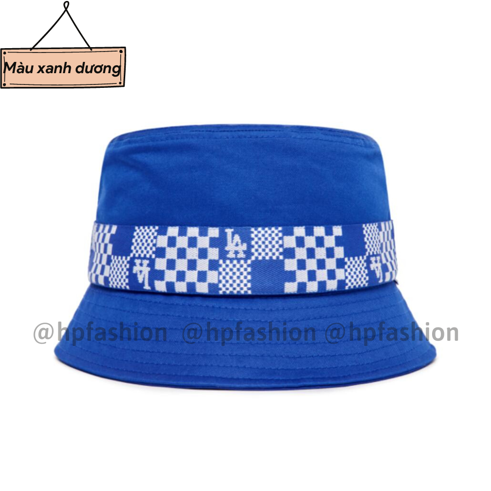 Mũ bucket vành cụp ❤️ Nón tai bèo thêu LA Full Tem Mác chất kaki cao cấp form unisex nam nữ N82