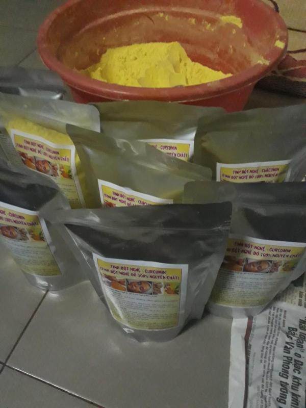 500g Tinh Bột Nghệ Nguyên Chất Đăk Lăk-Curcumin