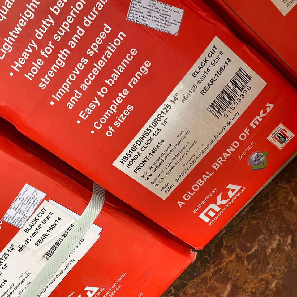 Mâm 5 cây RCB gắn Vario125/150 Click thái