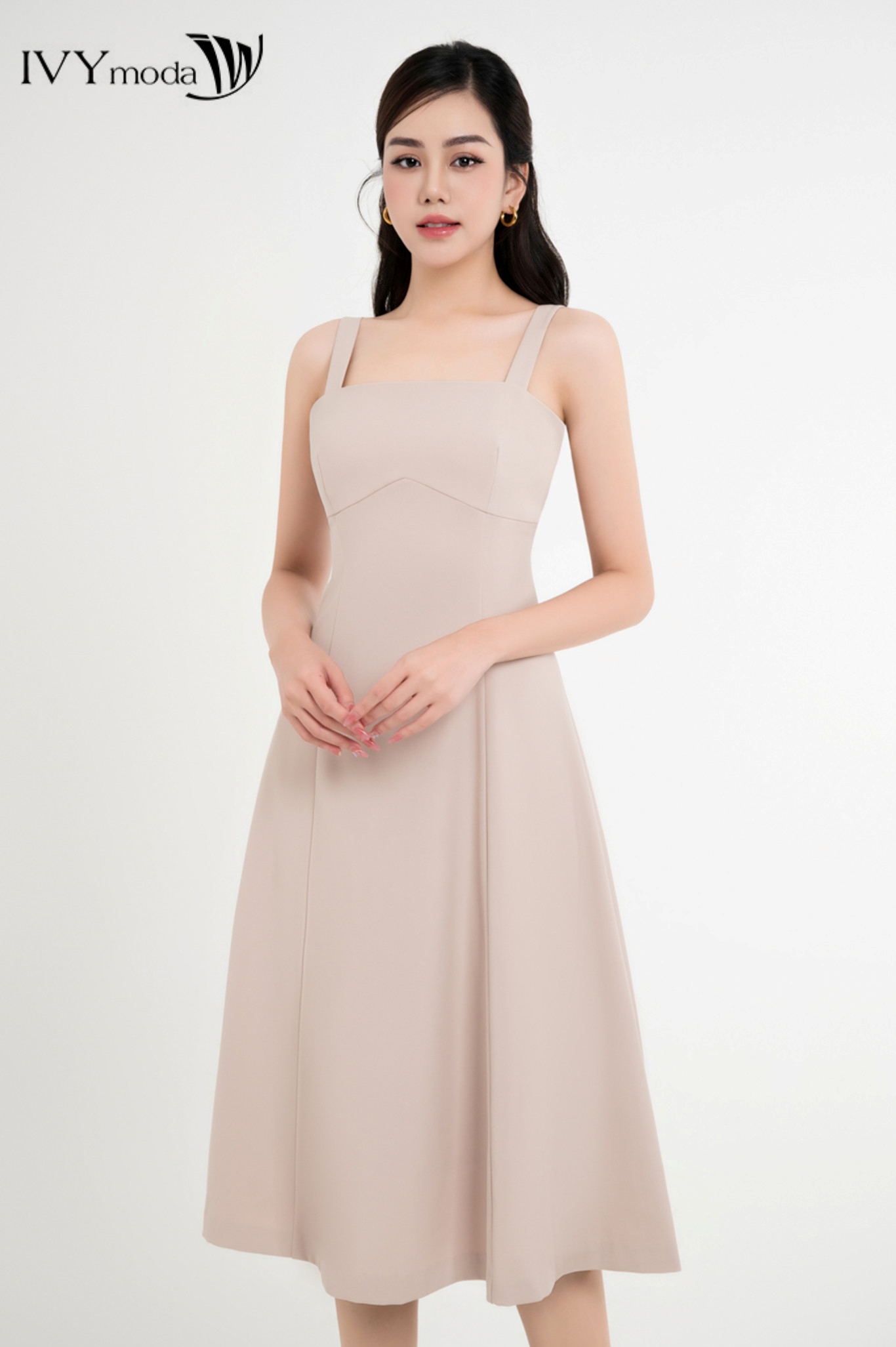 Đầm 2 dây bản to IVY moda MS 41M8263