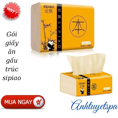 Gói giấy ăn gấu trúc sipiao cao cấp ( 1 gói )