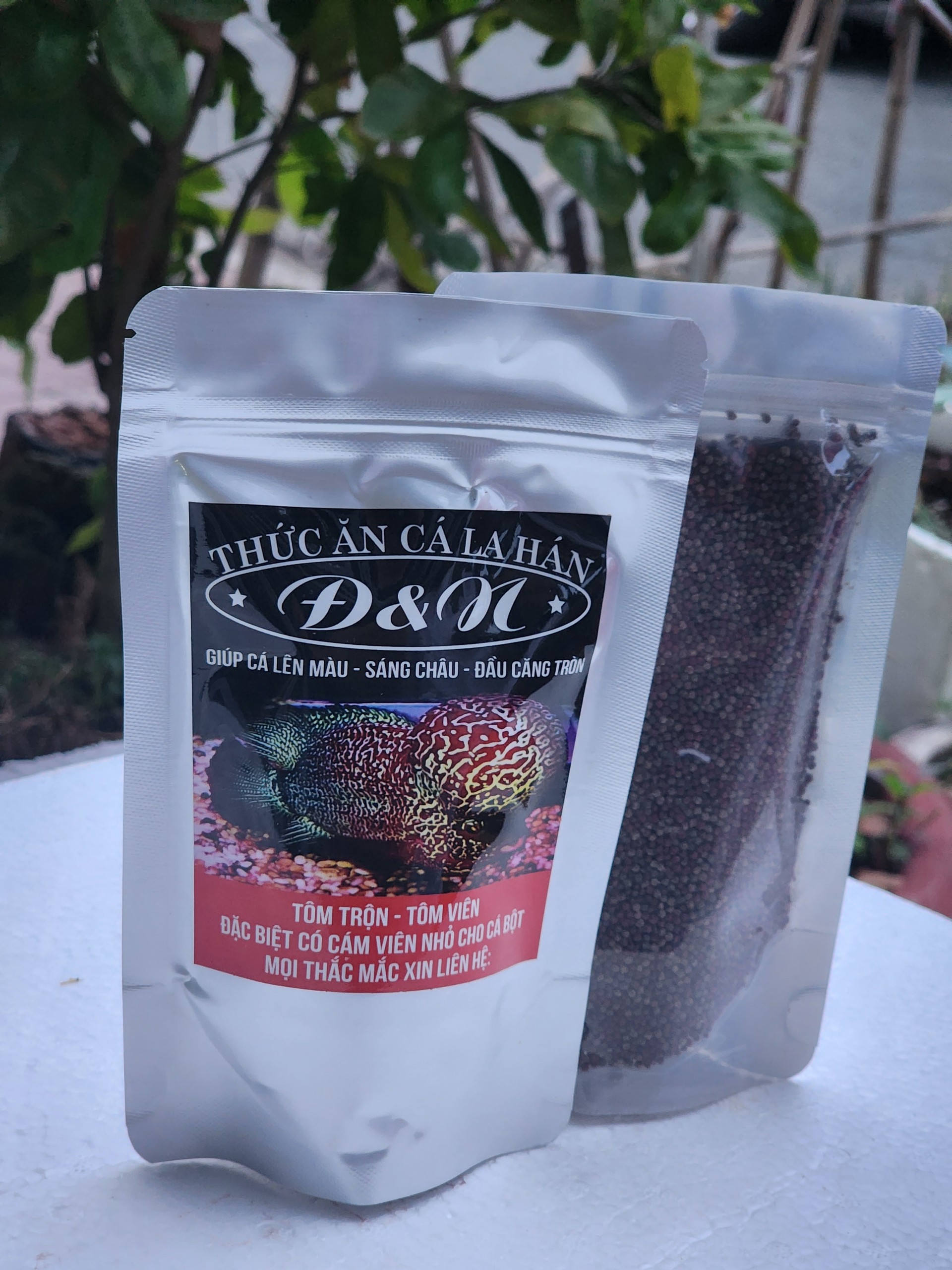 Công Thức Độc Quyền - Cám Cá La Hán Đ&N (Hạt Nhỏ dành cho cá la hán nhỏ)  gói 100g