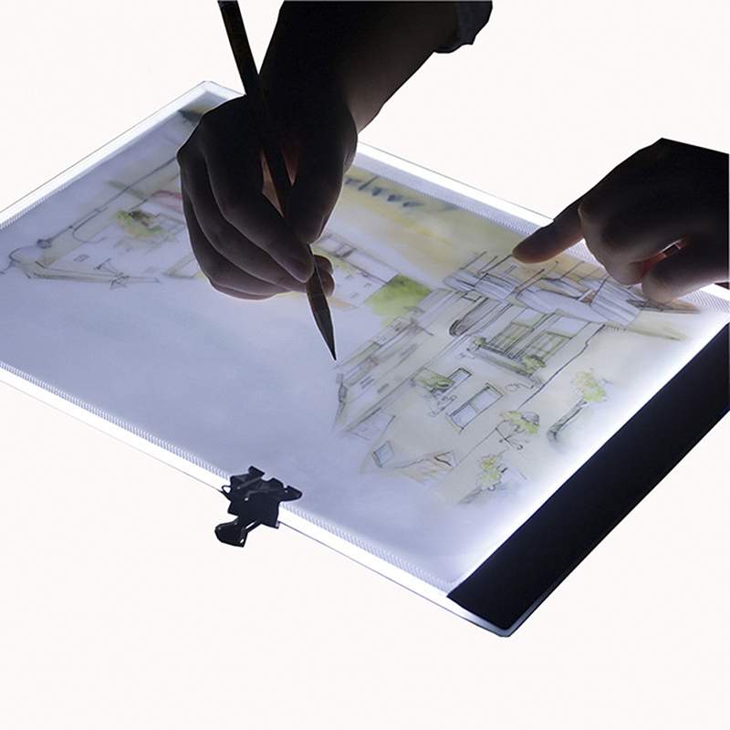 A5 LED vẽ máy tính bảng nghệ thuật mỏng Stencil vẽ bảng ánh sáng Hộp Truy Tìm Bảng Pad