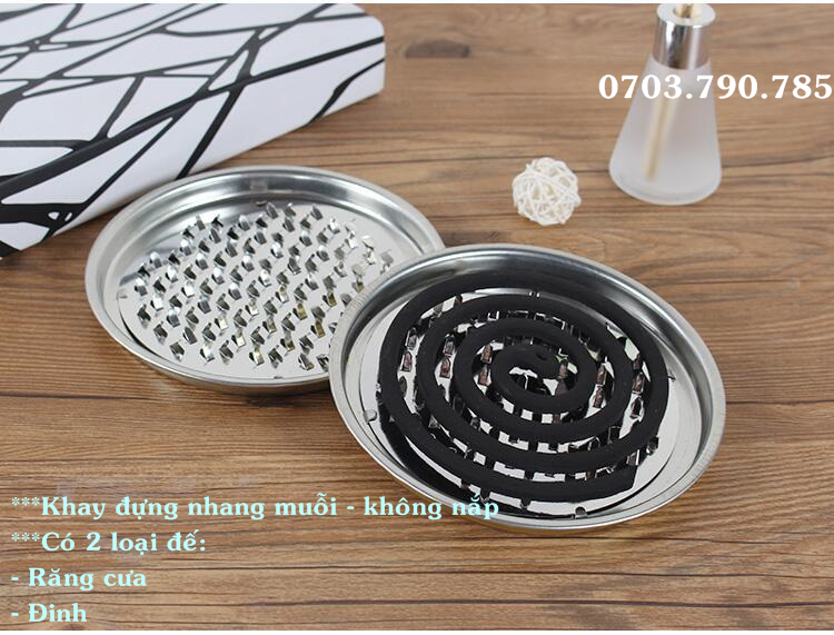 [HCM]Khay Đựng Nhang Muỗi Có Nắp Đậy