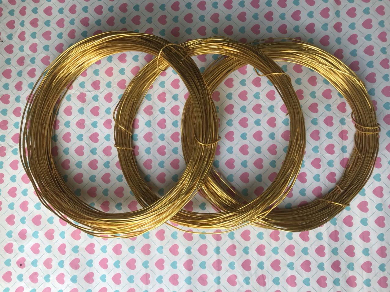 Combo 2 lạng - 200g que kẽm xi màu vàng đường kính 2ly làm hoa giả, kẽm làm hoa mai, hoa lan, bon sai…