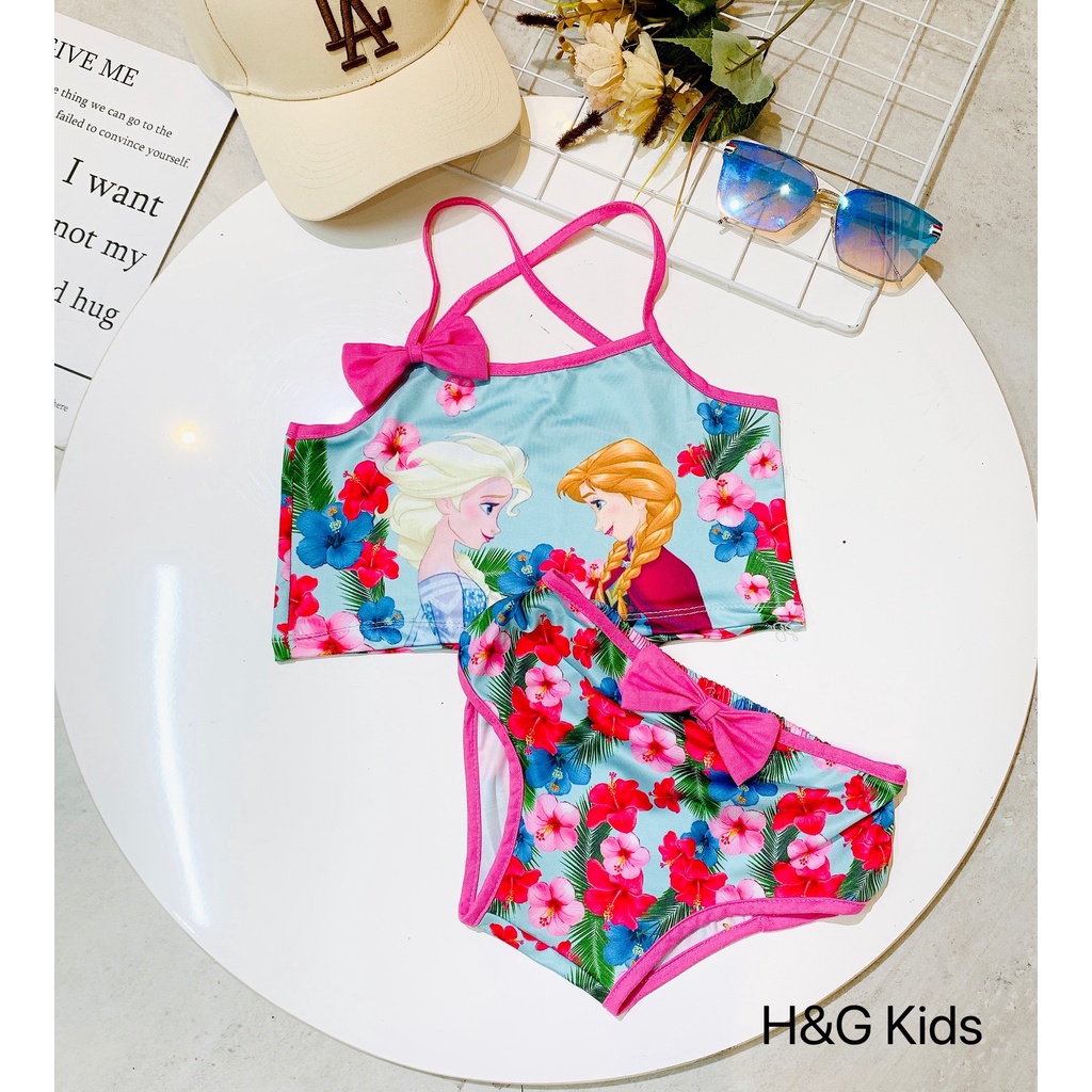Size 9-28kg: bikini công chúa elsa cho bé gái sành điệu - bkne