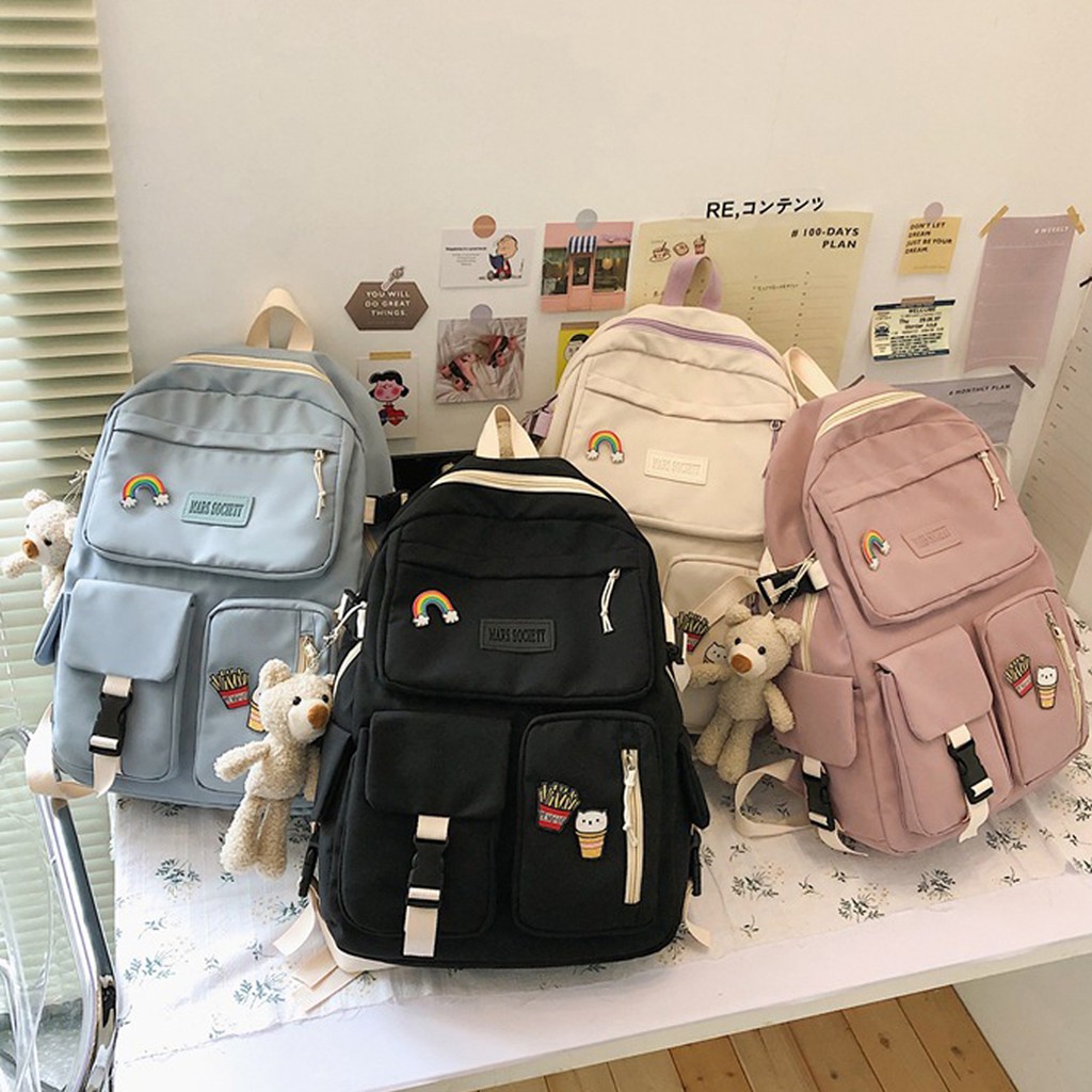 Balo nữ sinh ulzzang phong cách Hàn Quốc , balo đi học cho nữ