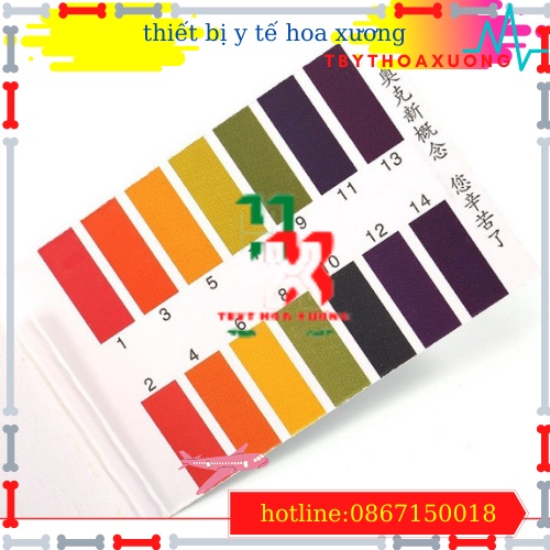[1 Hộp 20 Tệp ] Giấy Quỳ Tím Thử Độ pH Thang Đo Từ 1 Đến 14