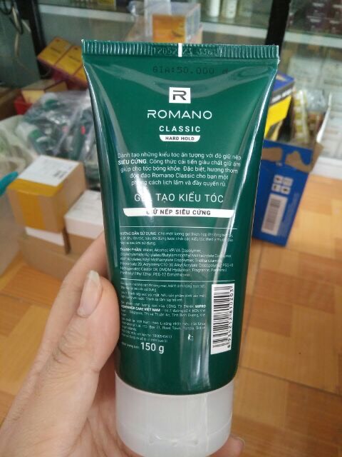 Gel Romano siêu cứng  150g nắp trắng