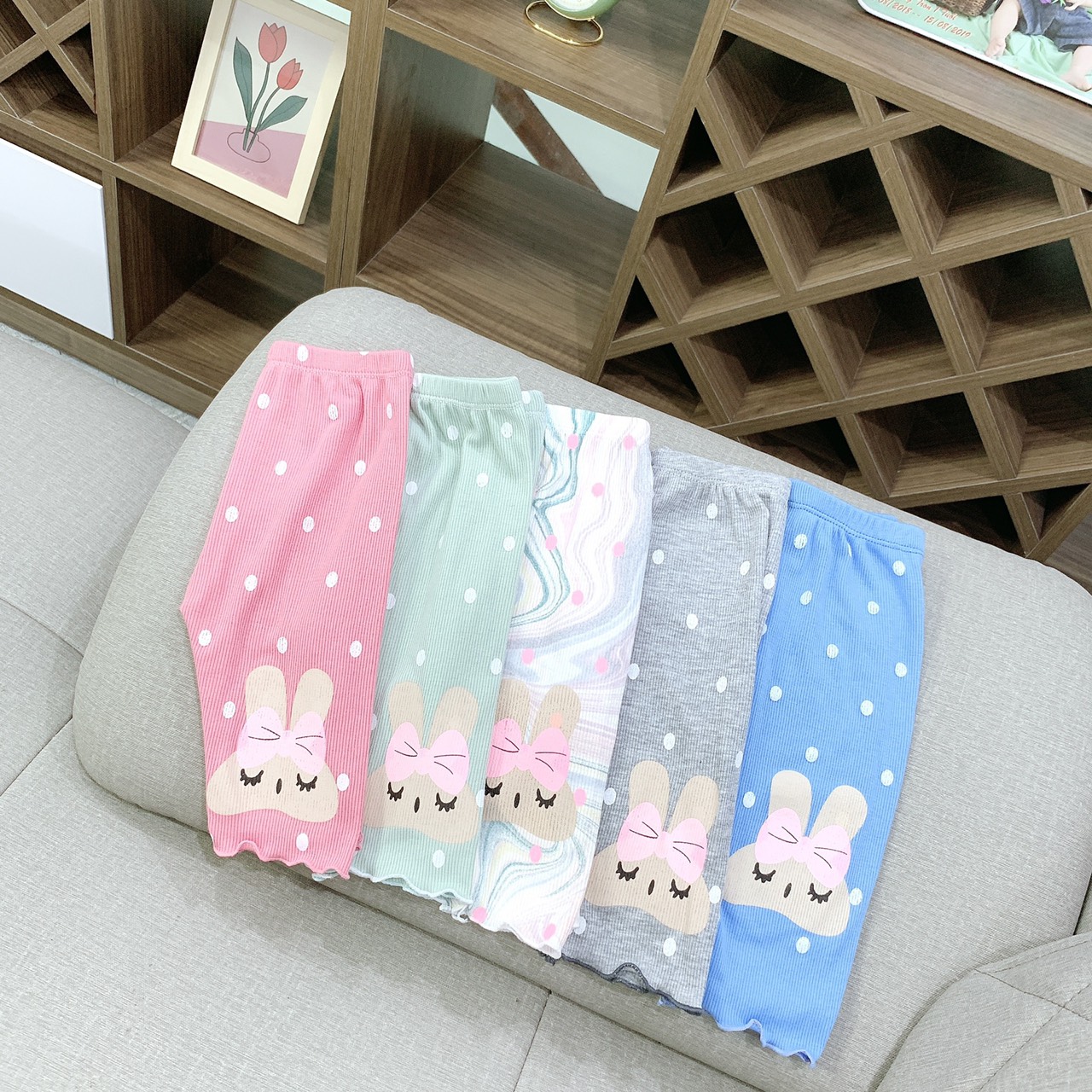 Q01N - quần legging lửng bé gái 8-18kg