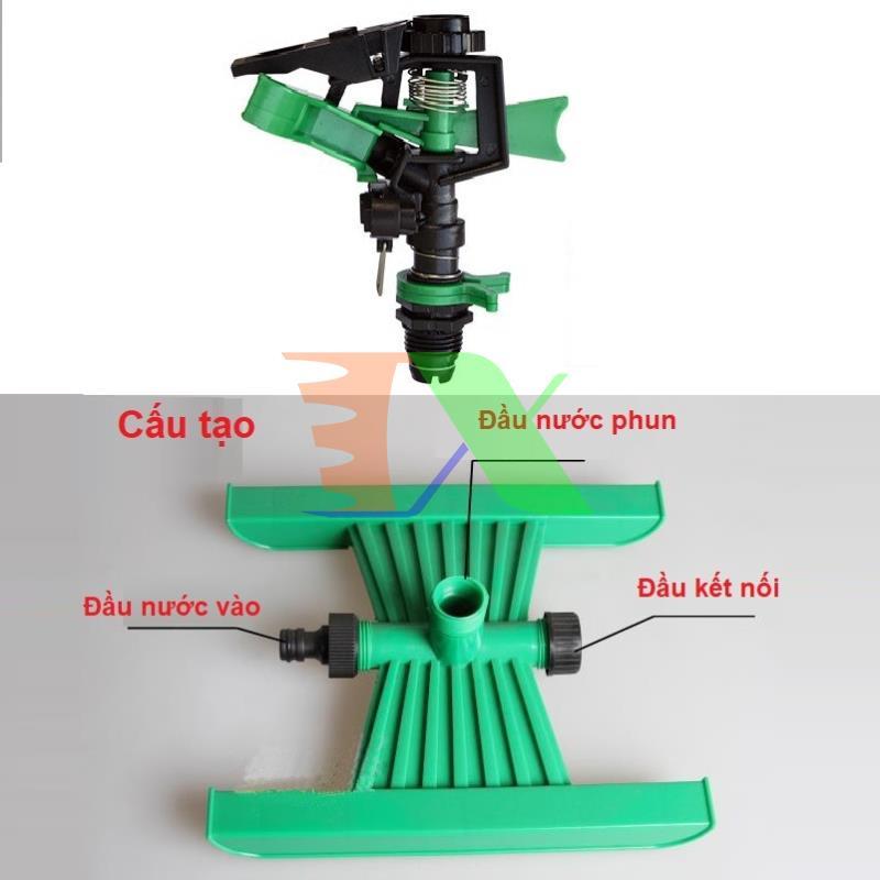 Drippers, nozzles watering spraying wing dam attached kickstand premium